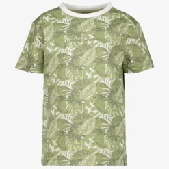 Unsigned Jongens T-shirt met print groen Clearance