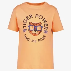 TwoDay Jongens T-shirt met tijger oranje Online