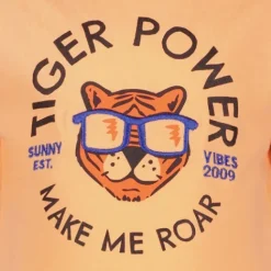 TwoDay Jongens T-shirt met tijger oranje Online