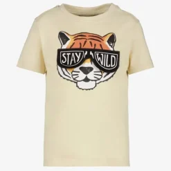 TwoDay Jongens T-shirt met tijger beige Sale