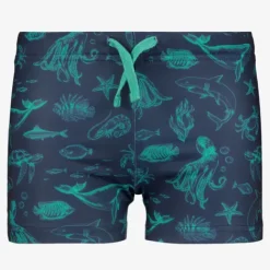 Osaga Jongens zwembroek blauw met zeedieren