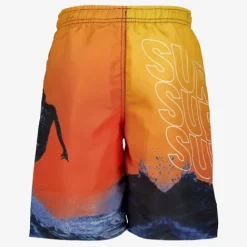 Osaga Jongens zwemshort met surf print oranje Hot