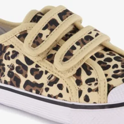 Chicane Kinder gymschoenen met panterprint beige Clearance