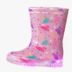 Scapino Kinder regenlaarzen flamingo met lichtjes Online