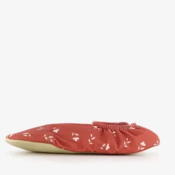 Slipstop Kinder schoenen rood met bloemen