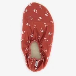 Slipstop Kinder schoenen rood met bloemen