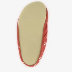 Slipstop Kinder schoenen rood met bloemen