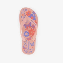 Copacabana Kinder teenslippers roze met bloemen Outlet