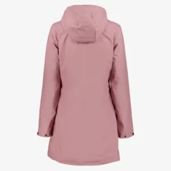 Mountain Peak Lange gevoerde dames regenjas roze