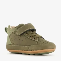 Groot Leren babyschoenen groen New