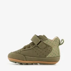 Groot Leren babyschoenen groen New