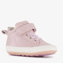 Groot Leren babyschoenen lila goud Hot