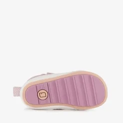 Groot Leren babyschoenen lila goud Hot