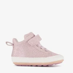 Groot Leren babyschoenen lila goud Hot