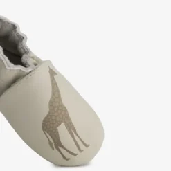 Groot Leren babyschoenen met dieren New
