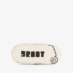 Groot Leren babyschoenen met vlinders grijs Discount