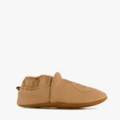 Groot Leren babyschoenen met vosje cognac