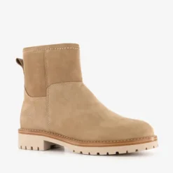 Output Leren dames boots beige Discount