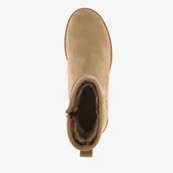 Output Leren dames boots beige Discount