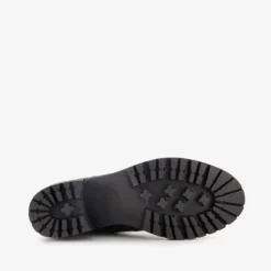 Output Leren dames boots met hak zwart