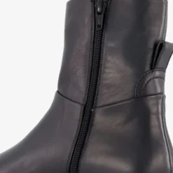 Hush Puppies Leren dames boots zwart