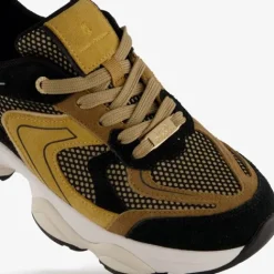 Hush Puppies Leren dames dad sneakers bruin Online