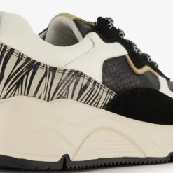 Hush Puppies Leren dames dad sneakers zebraprint Outlet