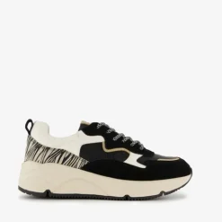Hush Puppies Leren dames dad sneakers zebraprint Outlet