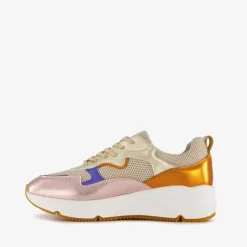 Hush Puppies Leren dames dad sneakers metallic Sale