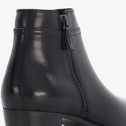 Hush Puppies Leren dames enkellaarsjes met hak Sale