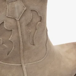 Harper Leren dames enkellaarzen met hak zwart Sale