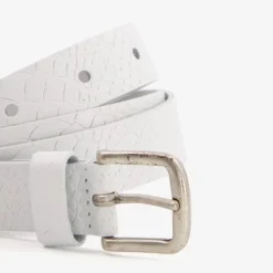 Scapino Leren dames riem slangenprint wit