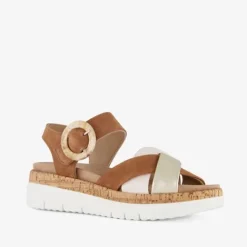 Hush Puppies Leren dames sandalen bruin Hot