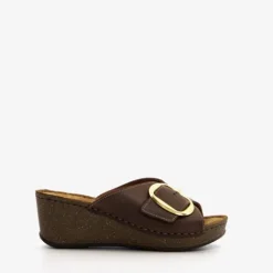 Hush Puppies Leren dames sandalen bruin Sale