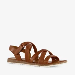 Harper Leren dames sandalen cognac Outlet