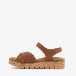 Hush Puppies Leren dames sandalen cognac Online