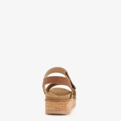 Hush Puppies Leren dames sandalen cognac Online
