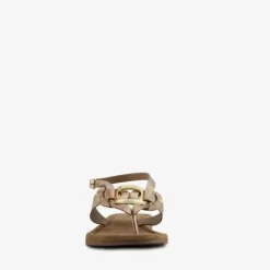 Harper Leren dames sandalen goud Outlet