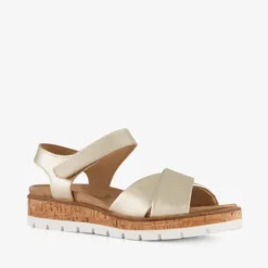 Hush Puppies Leren dames sandalen goud