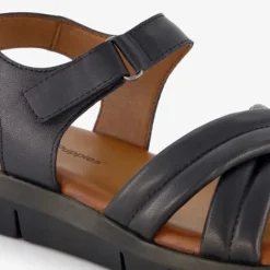 Hush Puppies Leren dames sandalen zwart Online