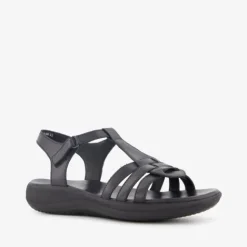 Hush Puppies Leren dames sandalen zwart