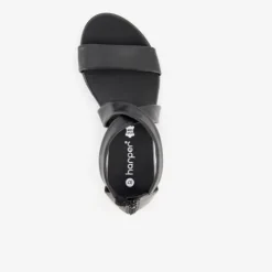 Harper Leren dames sandalen zwart Sale