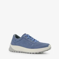 Hush Puppies Leren dames sneakers blauw Outlet