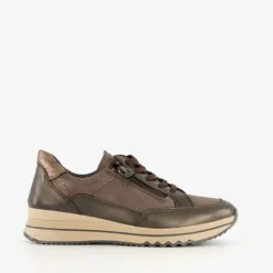 Hush Puppies Leren dames sneakers brons beige Discount