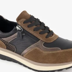 Hush Puppies Leren dames sneakers zwart bruin Clearance