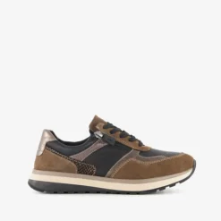 Hush Puppies Leren dames sneakers zwart bruin Clearance