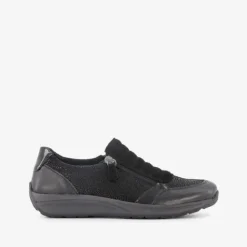 Natuform Leren dames sneakers zwart