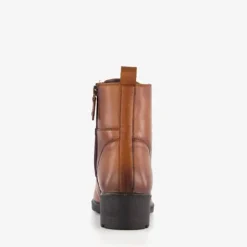 Hush Puppies Leren dames veterboots cognac Outlet