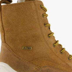 Be Mine Leren dames veterboots cognac Best