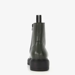 Harper Leren dames veterboots groen Sale